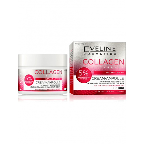 Eveline Instant Lifting Θεραπεία Κολλαγόνου Κρέμα-Αμπούλα με 5% Rejuvenating Complex 50ml