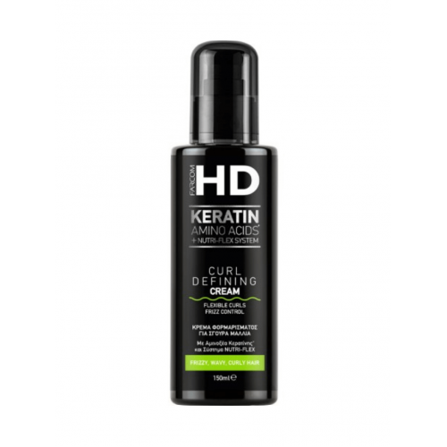 Farcom HD Keratin Amino Acids Κρέμα Φορμαρίσματος Για Σγουρά Μαλλιά 150ml